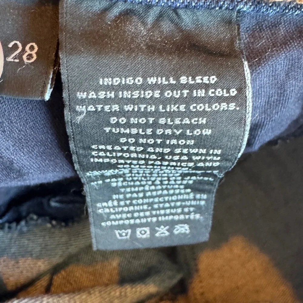 J Brand Ruby High Rise Straight Jeans Size 28 Blue Stretch Ankle